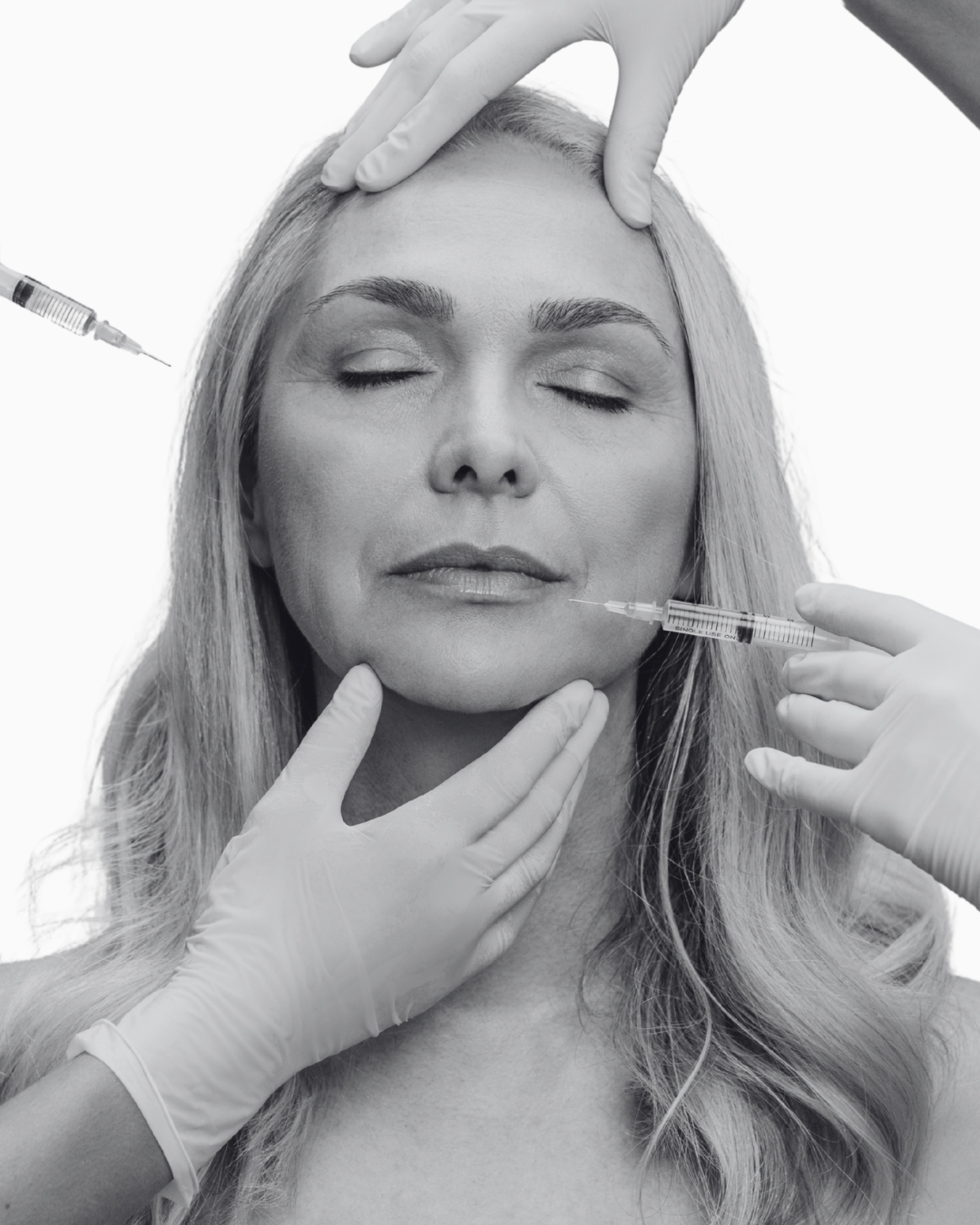 Aesthetic beauty treatment in a professional salon